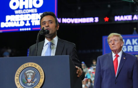 Ohio Republicans' statewide bus tour rolls as Ramaswamy ad with Acton's mother divides the party